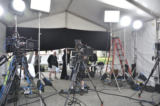  Production equipment ready for use during ANTIQUES ROADSHOW’s 2019 production tour. ANTIQUES ROADSHOW airs Mondays at 8/7C PM on PBS. Photo by Katherine Nelson Hall for WGBH, (c) WGBH 2019.