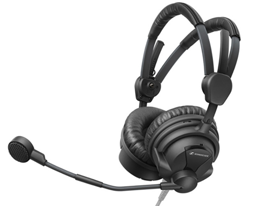 Sennheiser HMD 26 Dual-Ear On-Ear Broadcast Headset with Dynamic Microphone (No Cable)