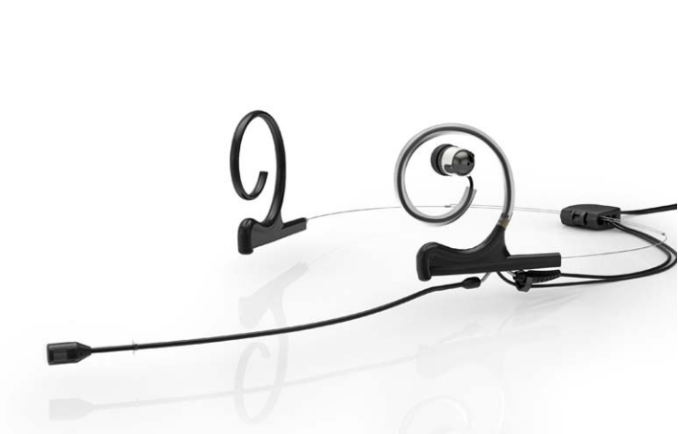 DPA In Ear broadcast Microphone, Black, Directional, Dual Ear