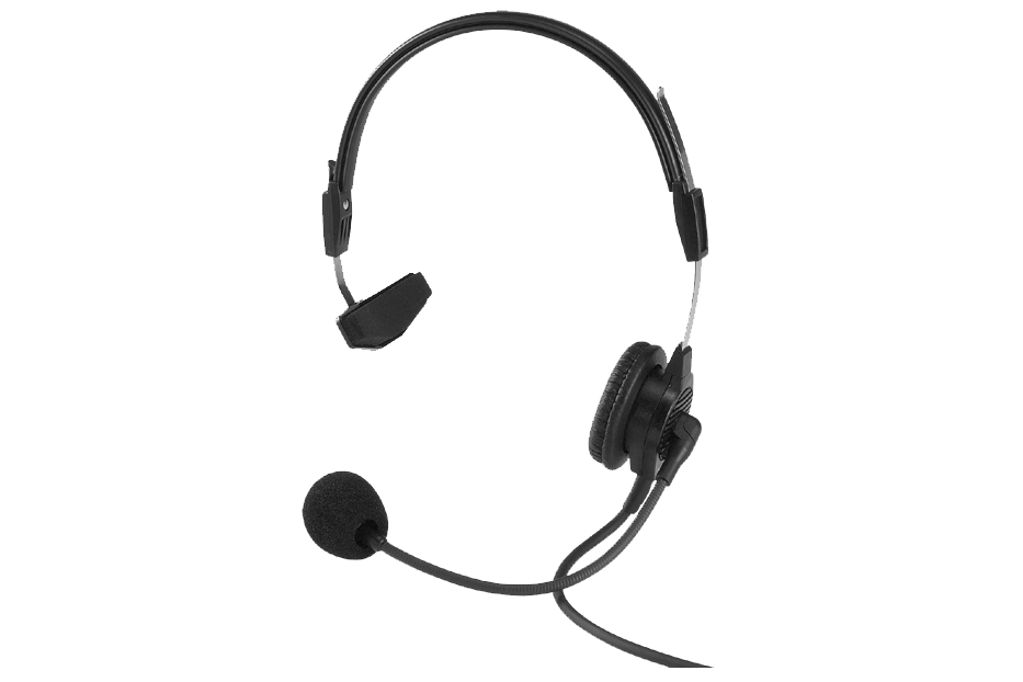Telex PH-88R5 Light Weight Single Sided Headset with Flexible Dynamic Boom Mic, A5M Connector