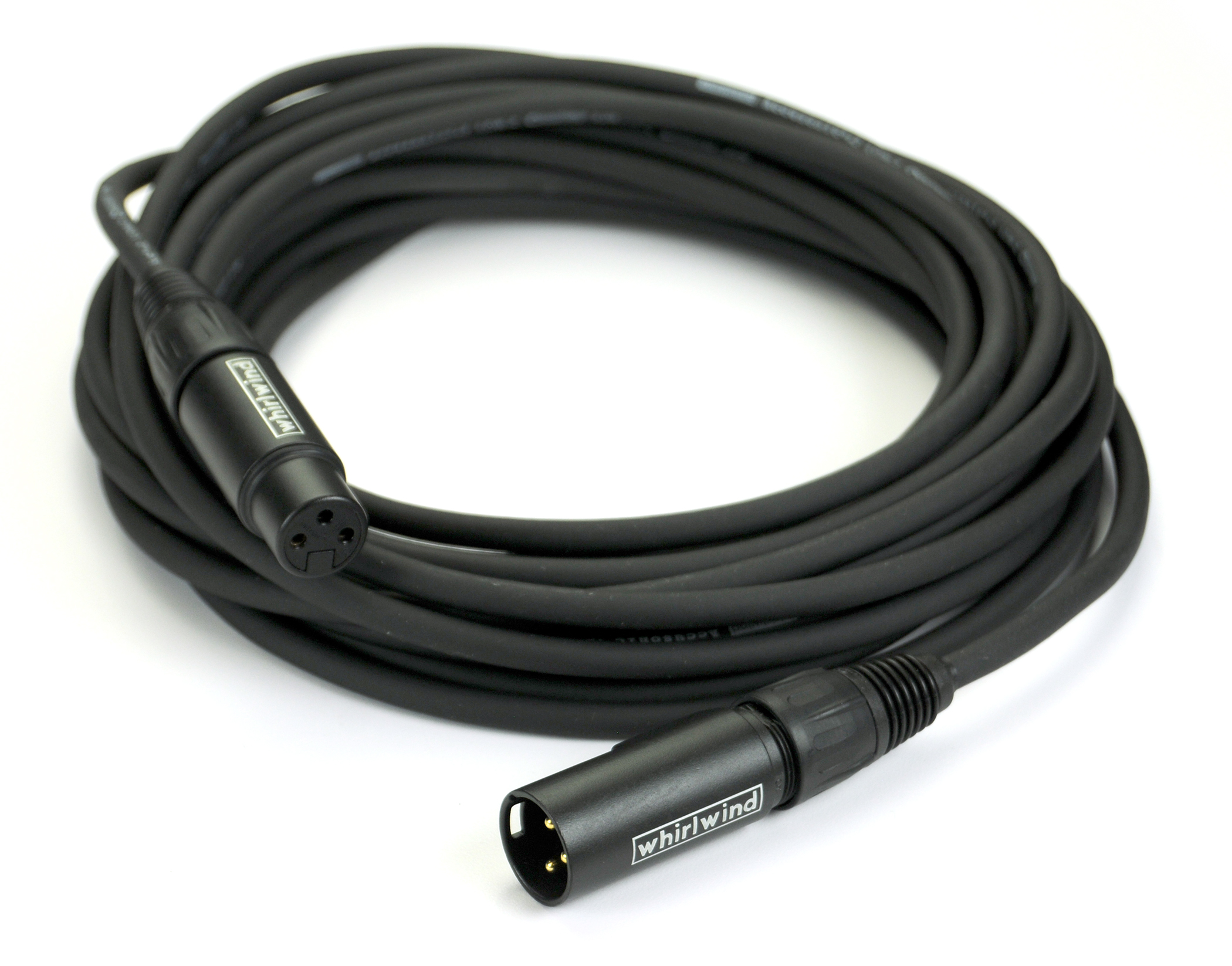 Whirlwind XLR to XLR Accusonic +2 audio cable, Neutrik Connector, 25'