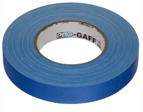 Visual Departures Gaffer Tape (1" x 55 yd, Electric Blue)