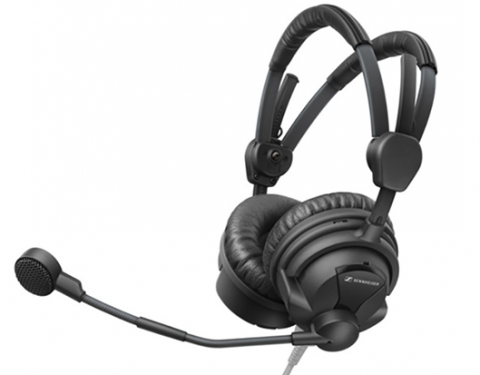 Sennheiser HMD 26 Dual-Ear On-Ear Broadcast Headset with Dynamic Microphone (No Cable)