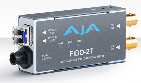 AJA FiDO-2T Dual-channel SD/HD/3G SDI to Optical Fiber