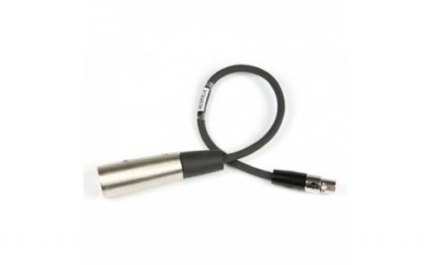 12" audio cable for SR receiver, TA3F plug to 3 pin male XLR.