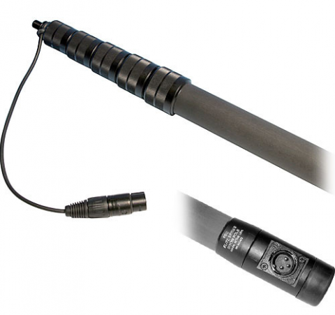PSC Elite Boompole, Medium, Coiled Cable with Right Angle XLR PSC Elite Boompole, Medium, Coiled Cable with Right Angle XLR