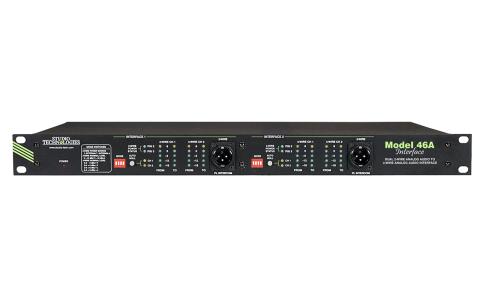 Studio Technologies Model 46A Dual 2-Wire Analog Audio to 4-Wire Analog Audio Interface