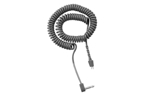 Telex CCX-2 Coiled Cable With Right Angle 1/8" Mini Connector Telex CCX-2 Coiled Cable With Right Angle 1/8" Mini Connector