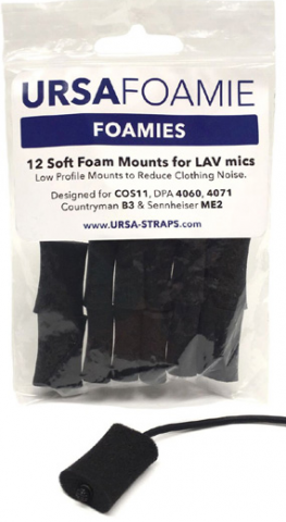 URSA Foamies, Lavalier Mic Noise Buffer, Black