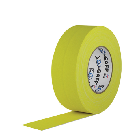 Gaffer Tape, 2" x 55 Yards, Yellow Gaffer Tape, 2" x 55 Yards, Yellow