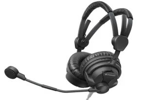 Sennheiser HMD 26 Dual-Ear On-Ear Broadcast Headset with Dynamic Microphone (No Cable)