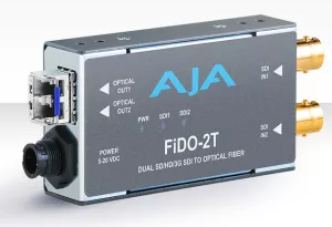 AJA FiDO-2T Dual-channel SD/HD/3G SDI to Optical Fiber