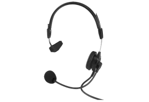 Telex PH-44R5 Light weight dual-sided headset with flexible dynamic boom mic, A5M connector