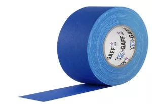 Visual Departures Professional Gaffer Tape, 2" x 55 Yards, Electric Blue
