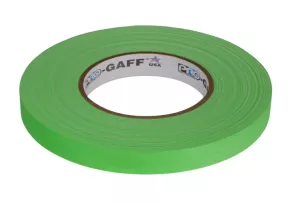 Visual Departures Professional Gaffer Tape, 1" x 55 Yards, Fluorescent Green